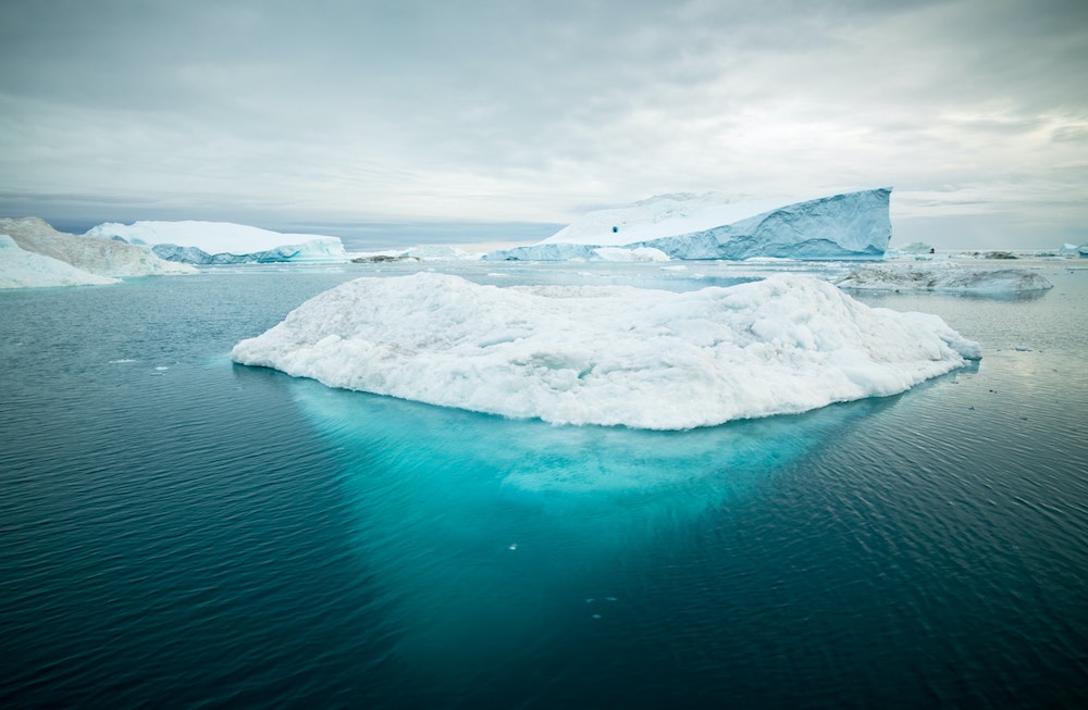 Iceberg dévoilant sa partie immergée