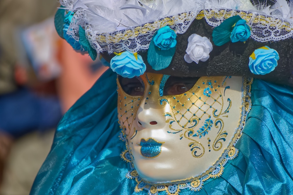 Personnage masqué du carnaval de Venise