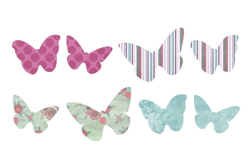 Dessins de papillons par paires